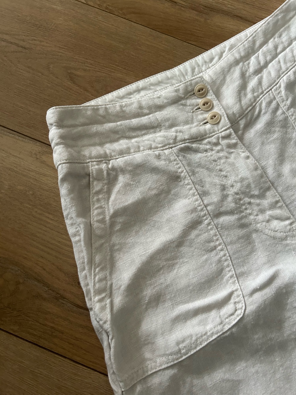 Poetry Heavy-Linen Trousers Ecru size 29 - Picture 5 of 15